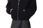 Plain Boxy Zip-Up Hoodie