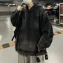 Washed Denim Hoodie