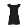 Short-Sleeve Off Shoulder Plain Lace Mini Bodycon Dress