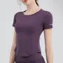 Short-Sleeve Crew Neck Back Pocketed Sport T-Shirt