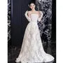 Plain Lace A-Line Tube Wedding Gown