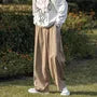 Mid Rise Plain Wide Leg Dress Pants