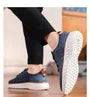 Knit Lace Up Sneakers