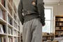 High Waist Plain Wide Leg Sweatpants