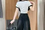 High-Rise Washed Wide-Leg Jeans