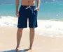 Drawstring Waist Plain Beach Shorts