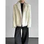 Faux Fur Trim Open Front Jacket