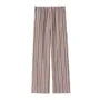Elastic Waist Striped Straight Leg Pajama Pants