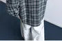 Long-Sleeve Collared Plaid Button Up Shirt