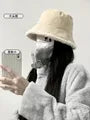 Plain Fleece-Lined Corduroy Bucket Hat