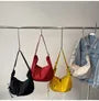Nylon Plain Shoulder Bag