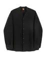 Long-Sleeve Plain Button-Up Shirt