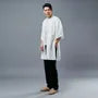 3/4-Sleeve Plain Open Front Slit Jacket