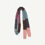 Color Block Knit Narrow Scarf