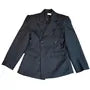 Peak Lapel Plain Double-Breasted Blazer