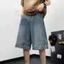 Mid Rise Washed Panel Jorts