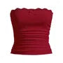 Lace-Trim Accent Plain Tube Top
