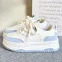 Two-Tone Platform Sneakers