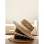 Banded Straw Boater Hat