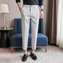 High Waist Plain Tapered Dress Pants