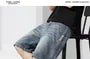 Mid Rise Washed Denim Shorts
