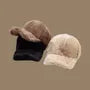 Plain Faux Fur Baseball Cap