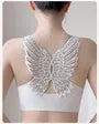 [90A - 120E] Plus Size Lace Panel Front Closure Wireless Bra