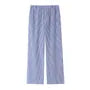 Elastic Waist Striped Straight Leg Pajama Pants