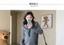 Maternity Long-Sleeve Collared Cable Knit Midi Bodycon Dress