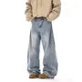 Mid Rise Washed Wide Leg Jeans