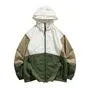 Color Block Hooded Zip Windbreaker