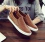 Faux-Leather Slip-Ons