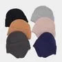 Plain Knit Beanie with Ear Flap