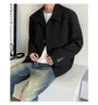 Collar Contrast Stitching Single-Breasted Blazer
