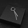 Bar Chain Drop Earring / Clip-On Earring