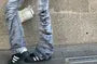 High Waist Washed Flared Jeans