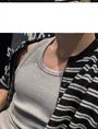 Plain Ribbed Slim Tank Top