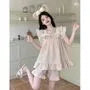 Ruffle Trim Pajama Set