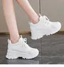 Platform Panel Hidden Wedge Sneakers