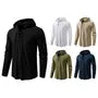 Lace-Up Plain Hoodie