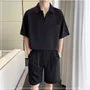 Short-Sleeve Plain Polo Shirt