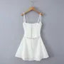 Spaghetti Strap Eyelet Lace Mini A-Line Dress