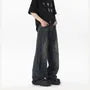 Mid Rise Washed Wide Leg Jeans