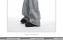 Drawstring Plain Oversized Zip Hoodie / Mid Rise Plain Wide Leg Sweatpants