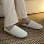 Plain & Striped Silent Couple Matching Home Slippers