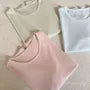 Short Sleeve Round Neck Plain T-Shirt