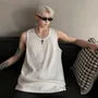 Round Neck Plain Ribbed Tank Top