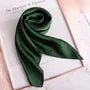 Plain Silky Square Scarf