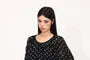 Long Sleeve Off Shoulder Polka Dot Bow Chiffon Top