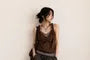 Mock Two-Piece Striped Layered Camisole Top